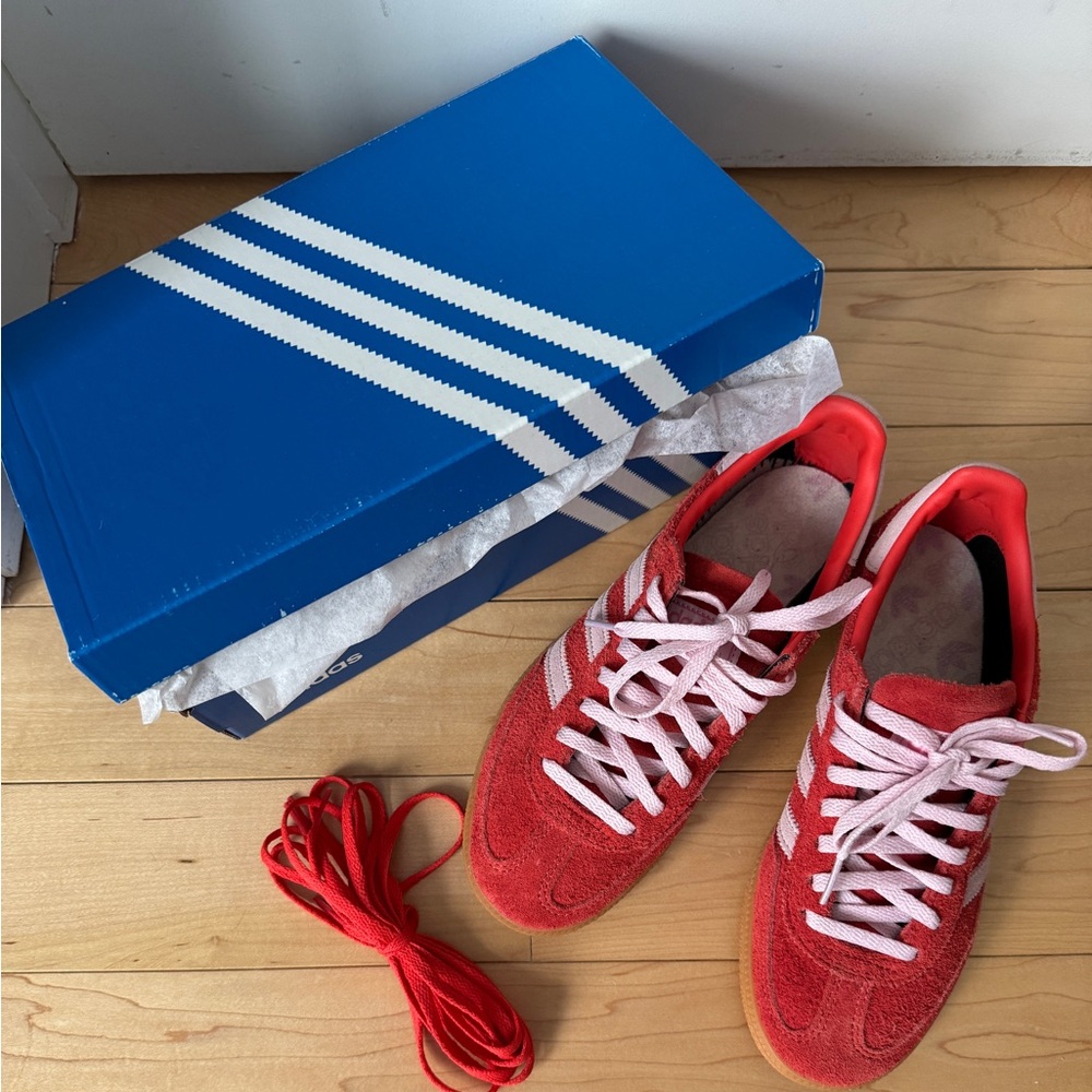 Adidas Red/Clear Pink/Gum HANDBALL SPEZIAL ✨✨ only worn once